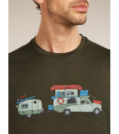 Тениска Icebreaker Merino 150 Tech Lite SS Tee Transportage M's